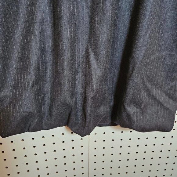 Club Monaco Wool Blend Navy Pin Stripe Strapless Bubble Mini Dress Sz 4 PERFECT - Picture 7 of 11